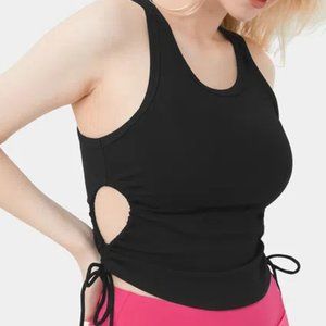 HALARA Drawstring Cut Out Tank SMALL